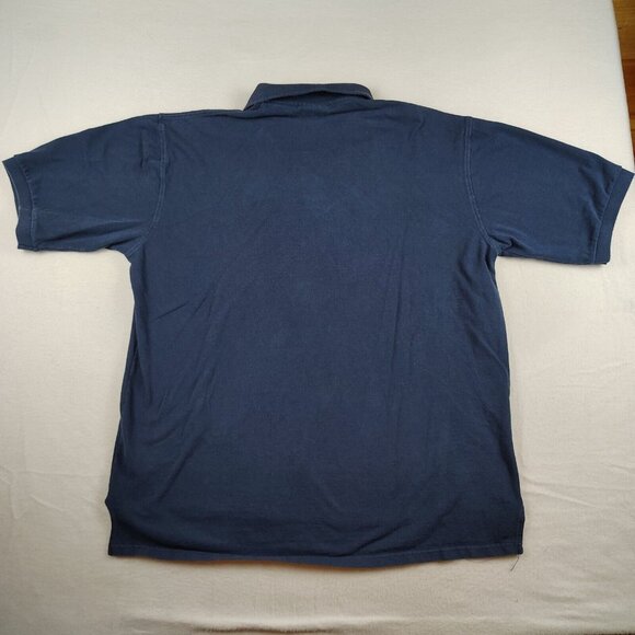 VTG Blue Georgia Tech Polo Shirt J Wesley Hanes Tag Embroidered Mens 2XL - Picture 2 of 8